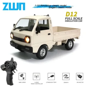 WPL D12 1:10 RC Drift & Haul Truck – Remote Control Cargo Pickup